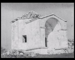 Remains of the medieval fortress city of Chufut-Kale in the mountainous region of Crimea, 3 km east of Bakhchisarai