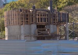 Construction on the site of the "historic complex"